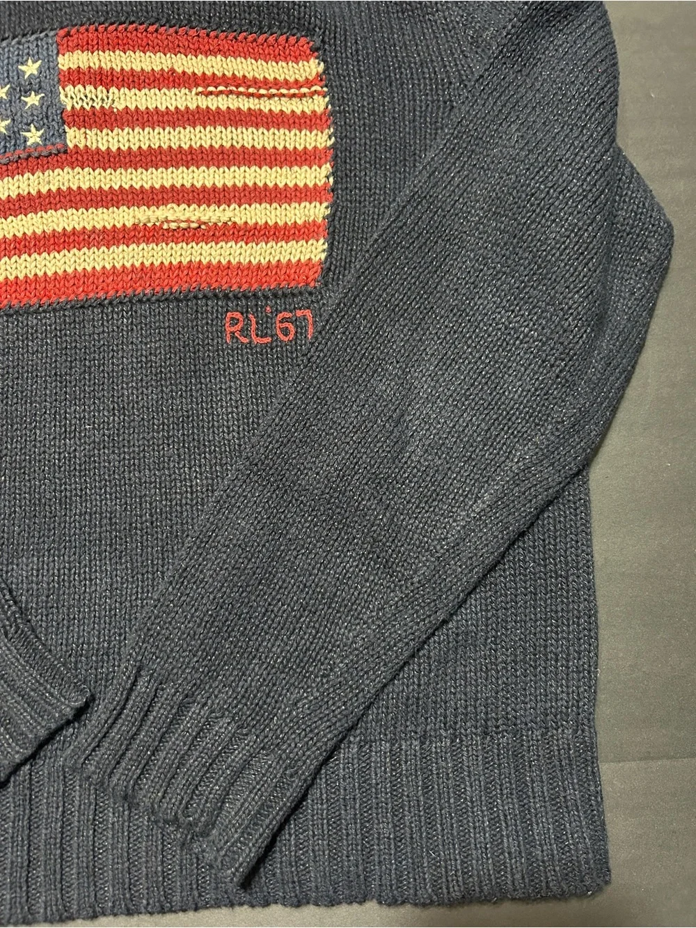 Polo Ralph Lauren Vintage Flag logo knitted sweater size M